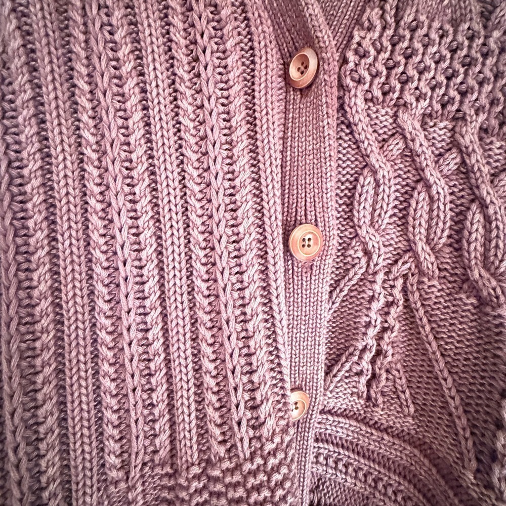 Sundance Women’s Cable Knit Cardigan in Rust - Picture 4 of 10